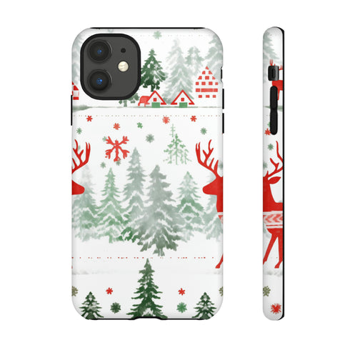 Nordic Christmas Print - Impact Resistant Phone Case iPhone 11 Matte